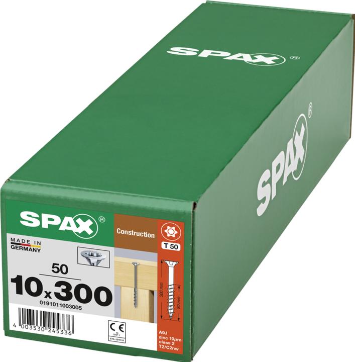 Produktbild Spax Senkmultikopf T-Star Plus T50 Teilgewinde Wirox (50 Schrauben pro Stück)