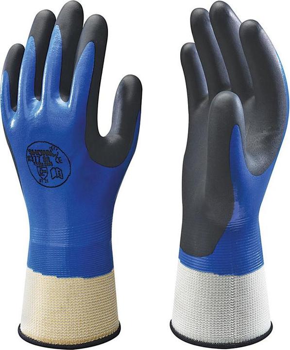 Actual product image Showa 377, foam coated nitrile glove, 7 (M)