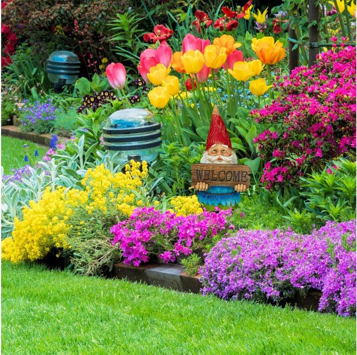 Actual product image Relaxdays Garden Gnome?Welcome?