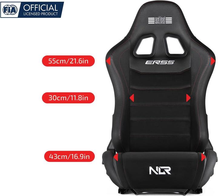 Actual product image Next Level Racing ERS5 Elite Reclining Seat - Leather & Suede Edition