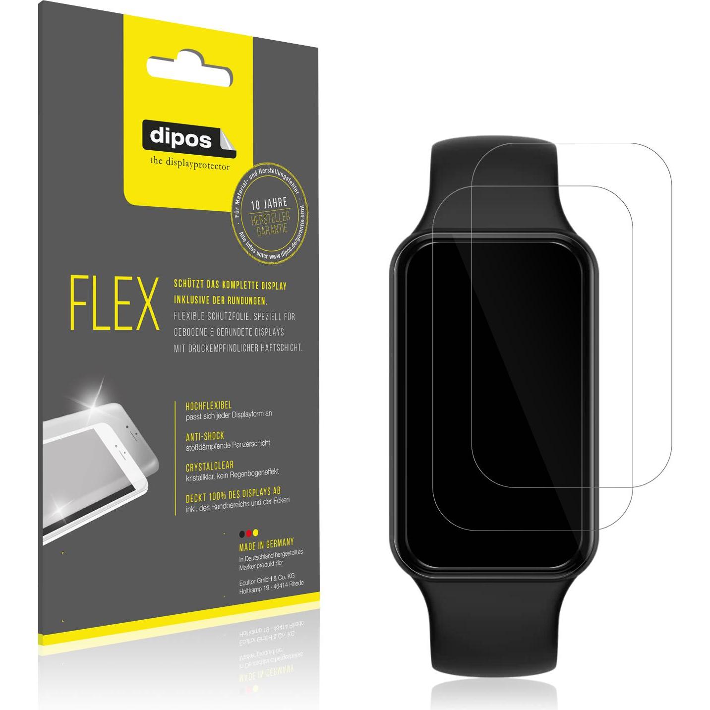 Dipos 3D Full Cover Schutzfolie, Smartwatch Schutzfolie, Transparent