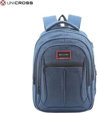 Actual product image Uni Cross Unicross Style Blue Portable Backpack USB Padded Compartment 47x33x23cm