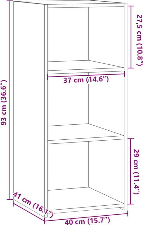 Immagine prodotto VidaXL Credenza (40 x 41 x 93 cm)
