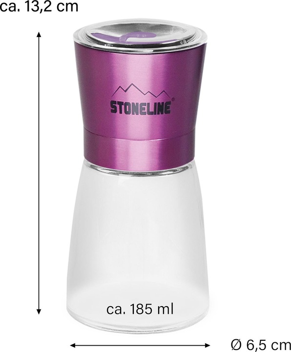 Actual product image Stoneline Salt / pepper mill, purple (Various spices, Chili, Herbs, Salt)