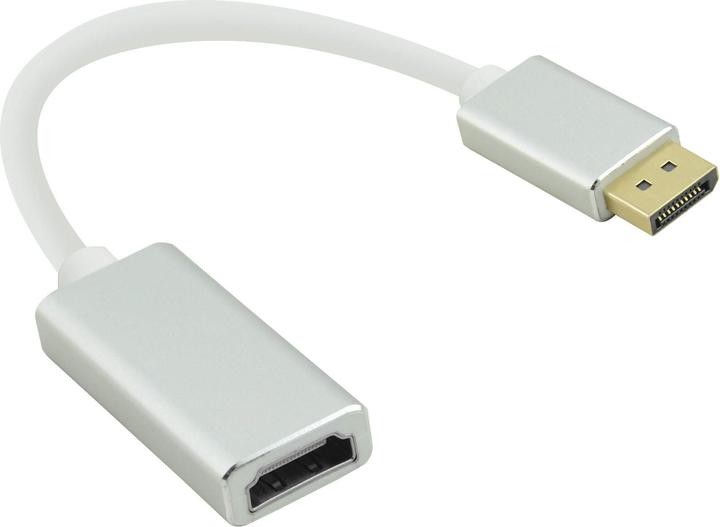 Produktbild Helos DisplayPort auf HDMI-Buchse-Adapter (HDMI, 10 cm)