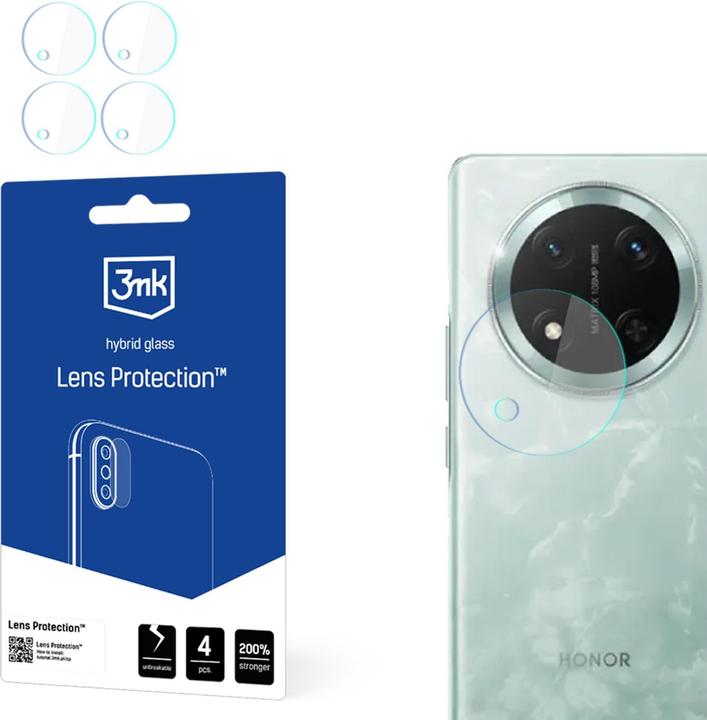 Produktbild 3MK Hybrid Glass for Camera Lens Lens Protection for Honor Magic7 Lite (4 Stück, Honor Magic7 Lite)