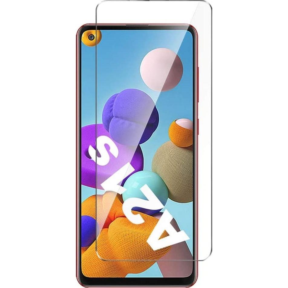 Screenguard Samsung Galaxy A21s Panzerglas Schutzfolie Case Friendly Design (1 Stück, Samsung Galaxy A21s), Smartphone S...