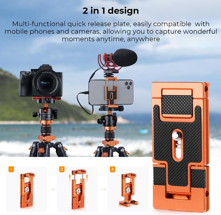 Image du produit K&F Concept Concept Tripod SA255C1 (Carbone)