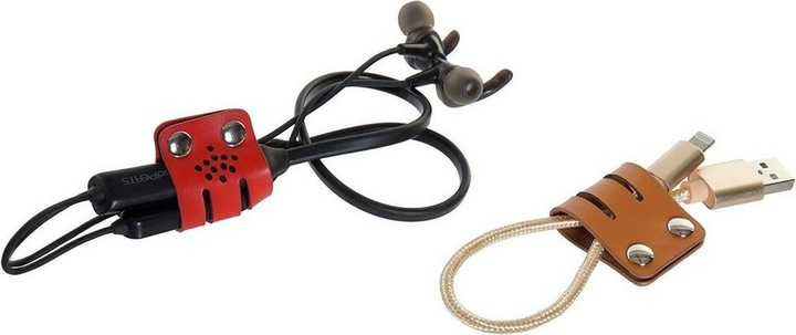 Actual product image DKD Home Decor Kabel-Ordnungshilfe Schwarz Bunt Camel Polyurethan 3 x 1 x 6 cm (4 Stück)