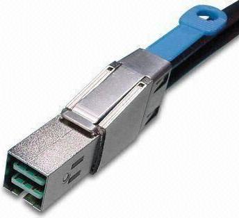 Actual product image LSI HD-SAS cable: SFF-8644-SFF8644, 2m (Mini-SAS)