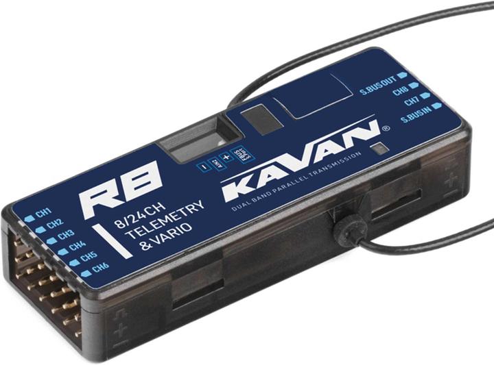 Image du produit Kavan R8 VARIO 8-Kanal Twin 2,4GHz Telemetrie Empfänger mit S.BUS