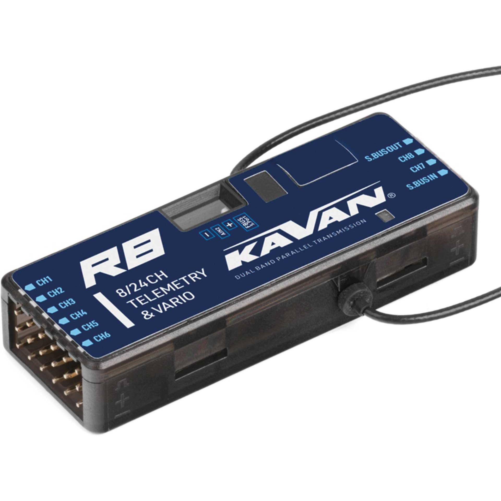 Kavan R8 VARIO 8-Kanal Twin 2,4GHz Telemetrie Empfänger mit S.BUS