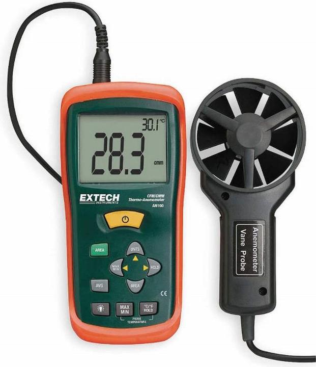 Actual product image Extech Thermo-anemometer, 0.4... 30m/s, -10... 60°C