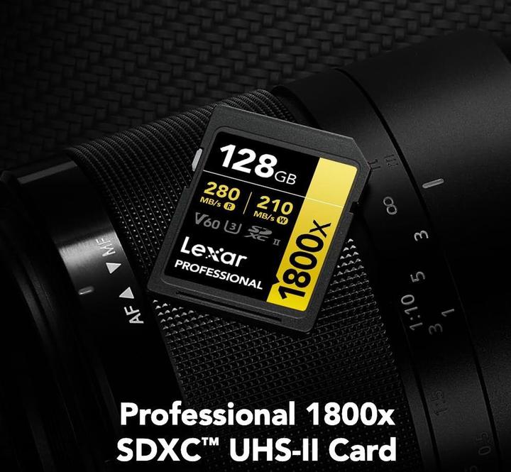 Actual product image Lexar Professional 1800x (64 GB, SDXC, U3, UHS-II)