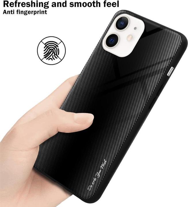 Image du produit Cadorabo TPU Couverture en verre rayé (Apple iPhone 12 mini)