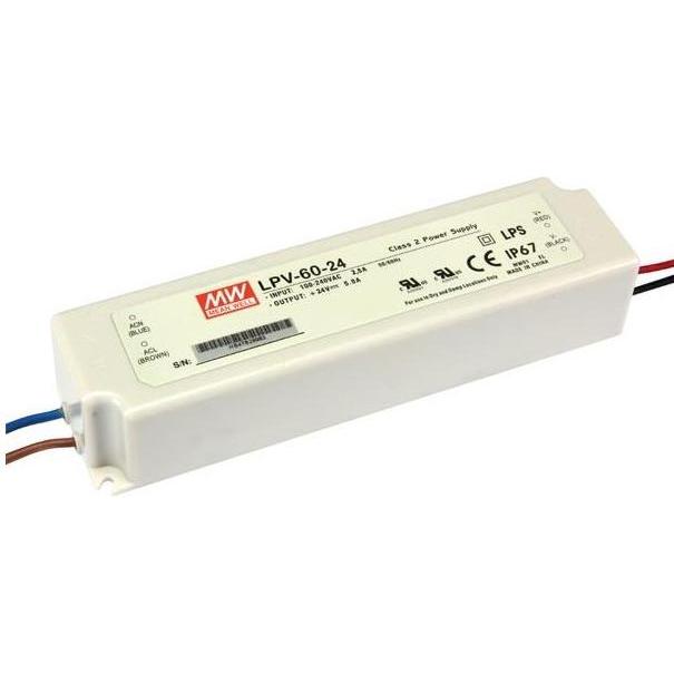 MeanWell, Spannungswandler, SCHALTNETZTEIL - 1 AUSGANG - 60 W - 24 V