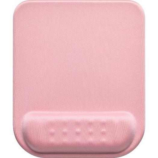Powerton Tappetino per mouse ERGO PASTEL EDITION con poggiapolsi in memory foam, rosa, Tappetino mouse, Rosa