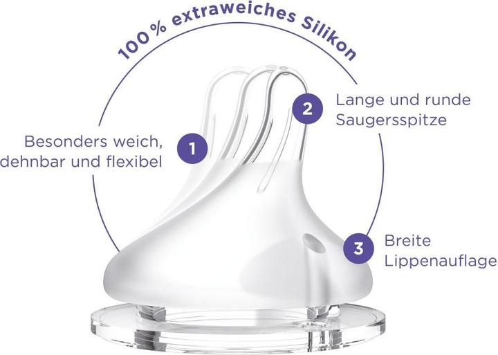 Actual product image Lansinoh Wide-neck bottle with NaturalWave teat (240 ml)