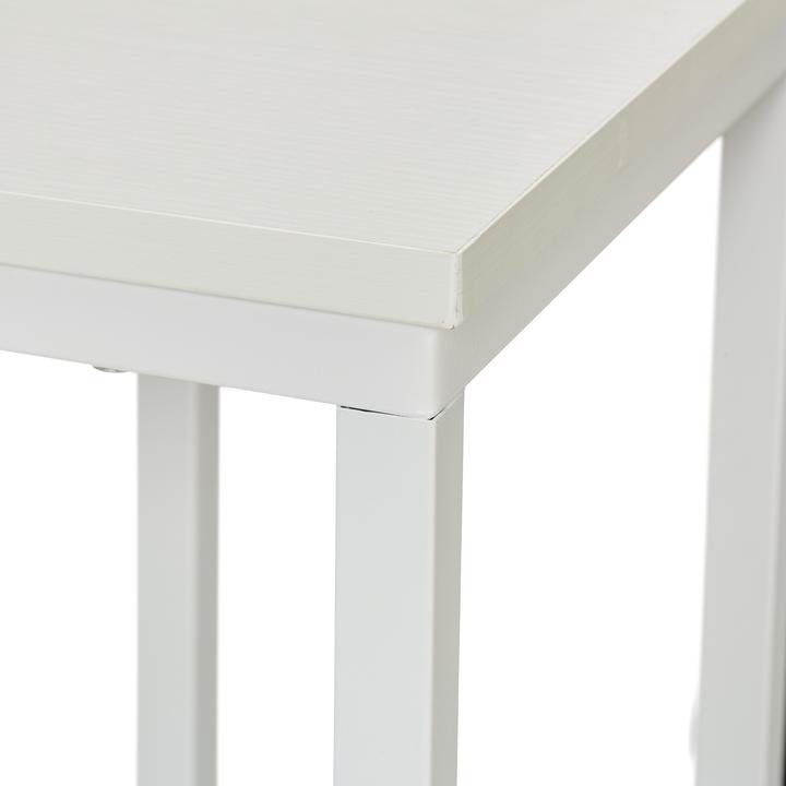 Produktbild Relaxdays Beistelltisch in C-Form mit Rollen (60 x 30 x 79 cm)
