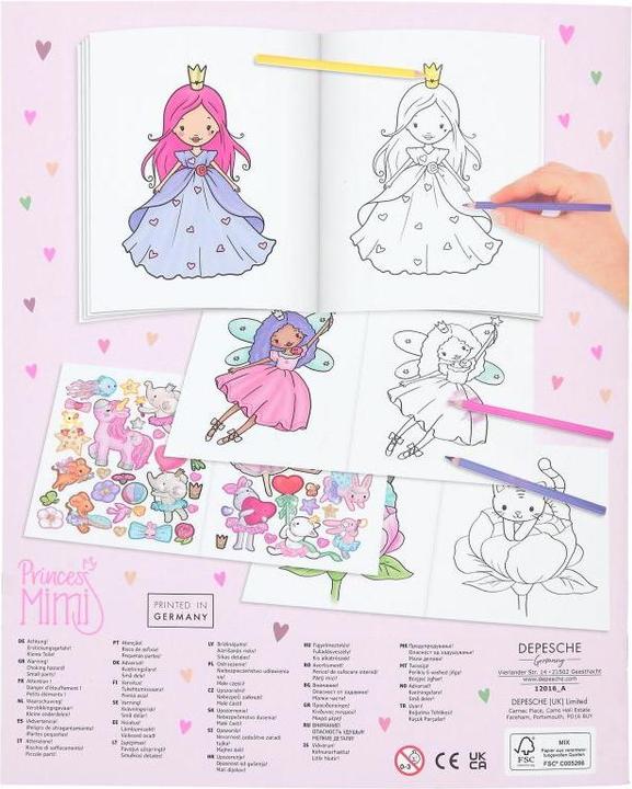 Produktbild Depesche Malbuch Prinzessin Mimi 24 Seiten
