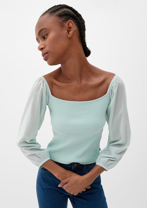 Produktbild s.Oliver T-Shirt Bluse mit Karreeausschnitt (M)