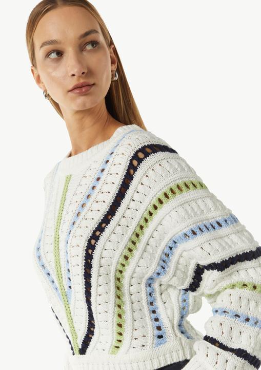Image du produit Comma Strickpullover Cropped-Strickpullover mit Ajourmuster (L)