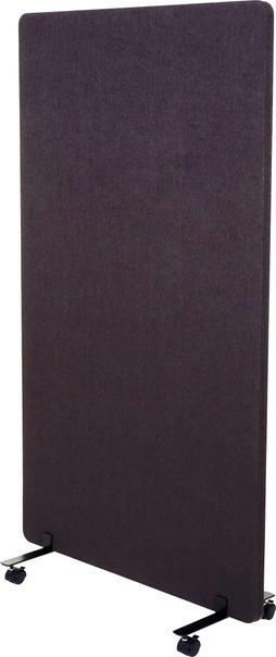 Produktbild Mendler Akustik-Trennwand, Büro-Sichtschutz Raumteiler Pinnwand, doppelwandig rollbar Stoff/Textil - 147x80c (80 x 147 cm)
