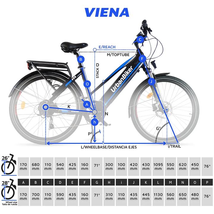 Produktbild Urbanbiker Viena Trekking E-Bike (45 cm)