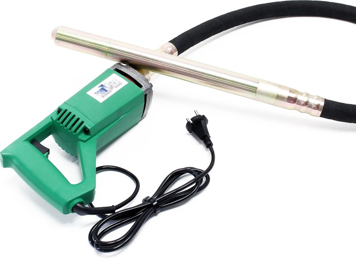 Immagine prodotto Wiltec Vibratore elettrico portatile per calcestruzzo da 580 W con bottiglia vibrante da 150 cm inclusa