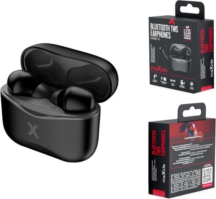 Produktbild Maxlife Bluetooth-Kopfhörer TWS MXBE-01 schwarz (6 h, Kabellos)