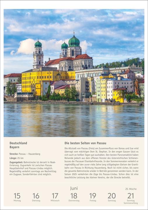 Actual product image Harenberg Zugreiselust Wochen-Kulturkalender 2026 - 53 unvergessliche Reiseerlebnisse