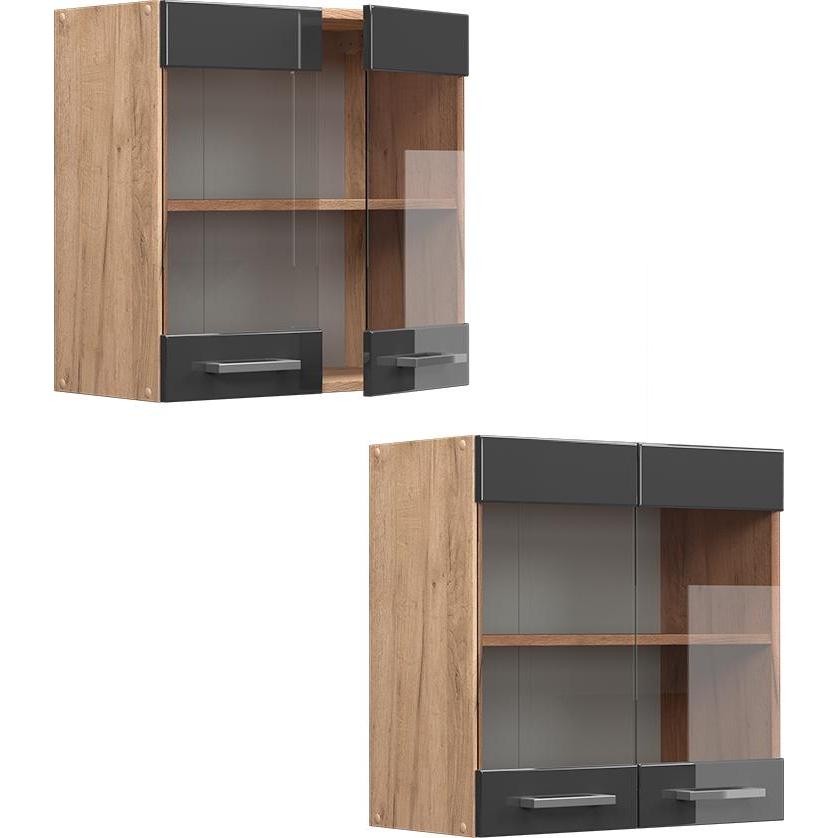 Vicco, Regal, Küchenglasschrank R-Line (60 x 60 x 31 cm)