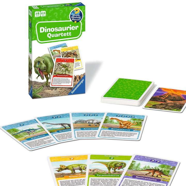 Actual product image Ravensburger Why? Why? Why? Dinosaur Quartet (German, 3 - 6 Players)