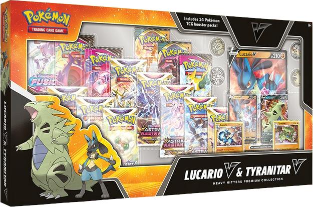 Produktbild Pokémon Lucario V & Tyranitar V Heavy Hitters Premium Collection Box (Englisch, Box Set & Collection)
