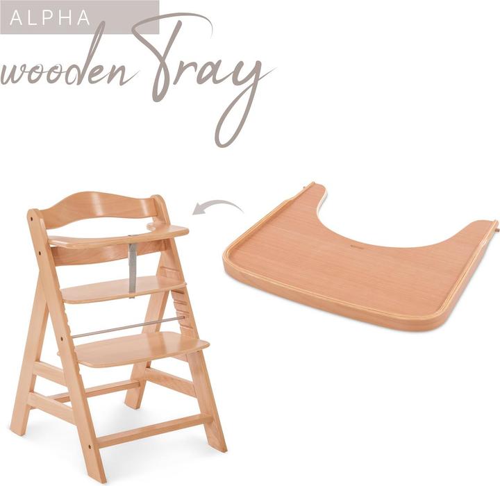 Produktbild Hauck Alpha Wooden Tray Natural