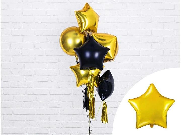 Produktbild Partydeco Sternballon Gold 48cm (1 x)