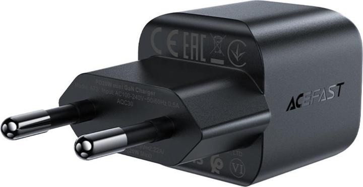 Image du produit Acefast Chargeur mural A73 Mini PD 20W GaN USB-C - noir (20 W, 1 portion)