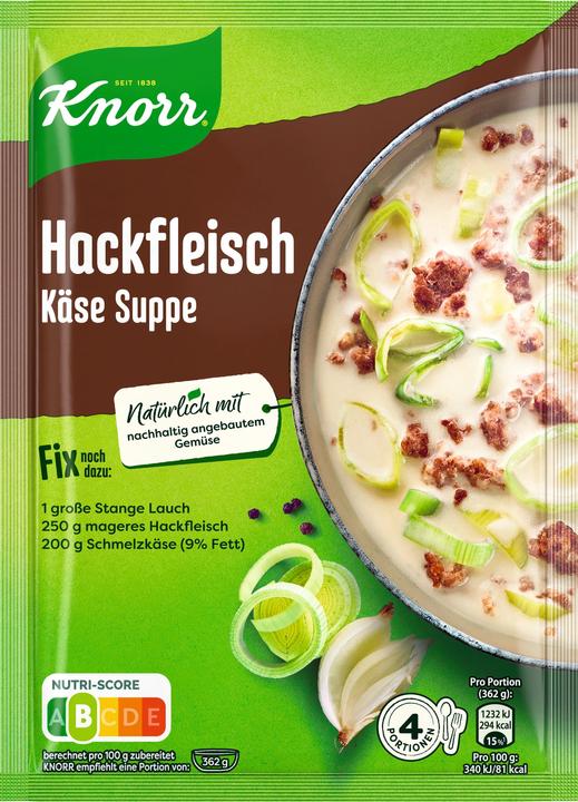 Image du produit Knorr Fix Viande hachée Soupe au fromage (58 g)
