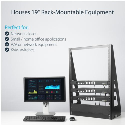 Produktbild StarTech HEAVY DUTY 2-POST RACK - 16U (16 HE, 19 Zoll Rack)