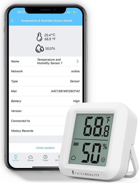 Actual product image Third Reality T&H Sensor