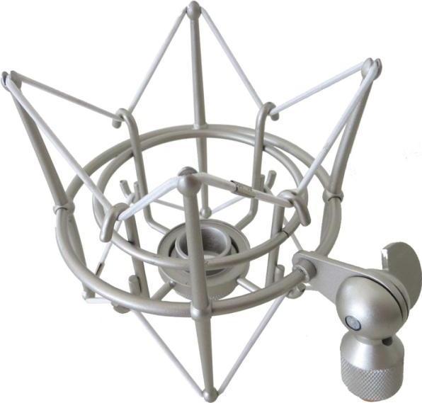 Produktbild keepdrum MS089SV Silber Mikrofon-Spinne mit Popschutz