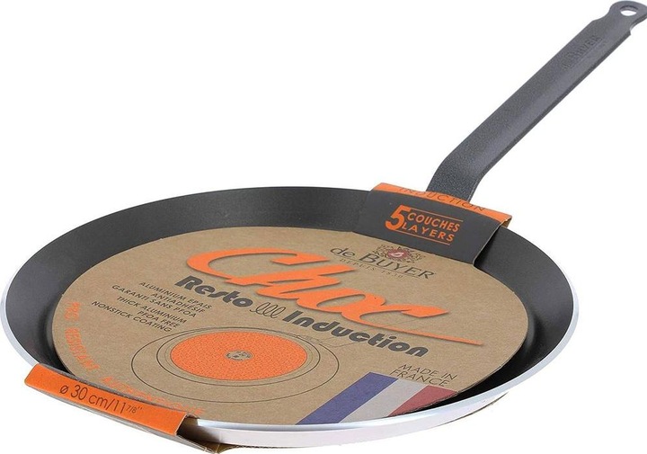 Actual product image de Buyer Choc Resto Induction Crepes Pan Non Stick (26 cm, Crêpe pan, Aluminium)