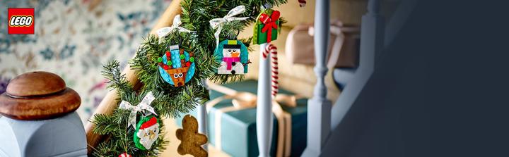 Produktbild LEGO Verschiedene Christbaumanhänger (40744, LEGO Iconic)