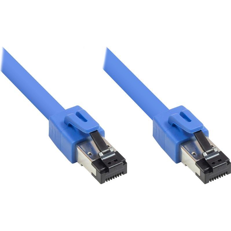 Good Connections Alcasa 8080-015B Netzwerkkabel 1,5 m Cat8.1 S/FTP (S-STP) Blau (S/FTP, CAT8.1, 1.50 m), Netzwerkkabel