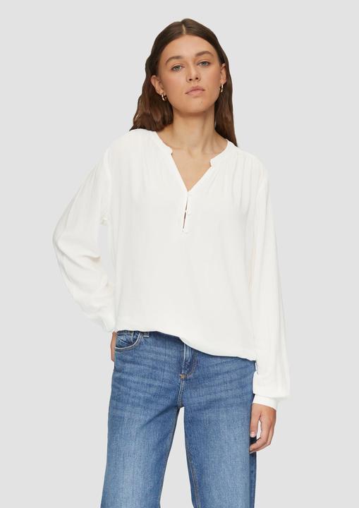 Produktbild s.Oliver Bluse Fliessende Viskose-Bluse mit Raffung (34)