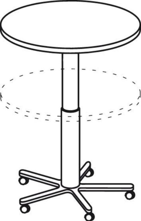 Immagine prodotto eurokraft pro Tavolo da conferenza (Ø 80 cm)