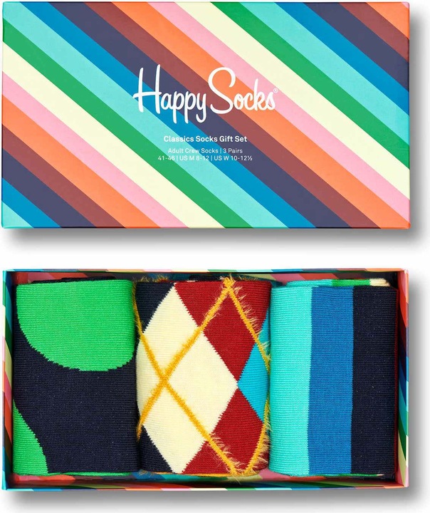 Actual product image Happy Socks Classics Gift Set (pack of 3, 41 - 46)