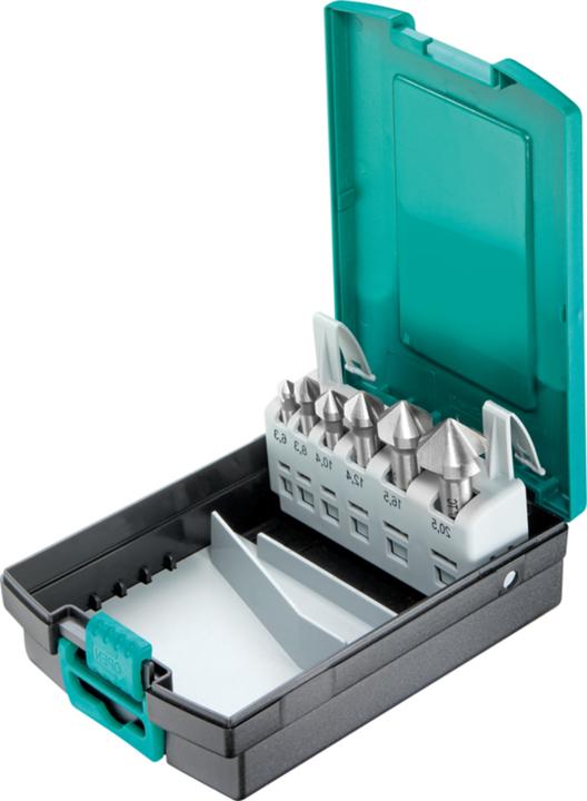 technocraft HSS countersink set (4.3 mm, 8.3 mm, 10.4 mm, 12.4 mm, 16.5 mm, 20.5 mm)