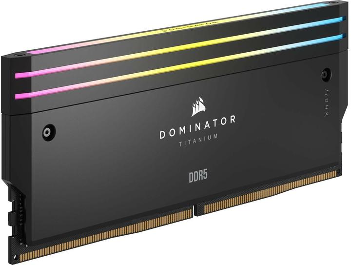 Produktbild Corsair DDR5, 6400MT/s 96GB 4x24GB DIMM, Unbuffered, 32-40-40-84, Std PMIC, XMP 3.0, DOMINATOR TITANIUM Blac (4 x 24GB, 6400 MHz, DDR5-RAM, DIMM)