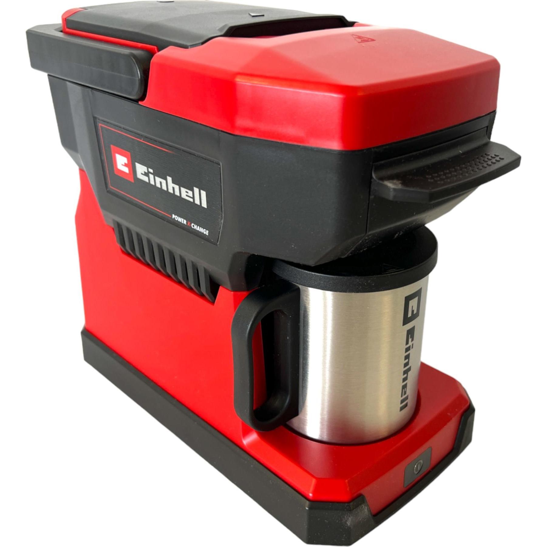 Einhell Akku-Kaffeemaschine » TE-CF 18 Li-Solo « Inkl. Edelstahl-Tasse, Kaffeebereiter, Rot